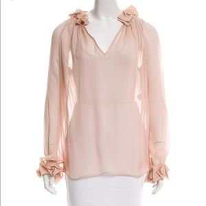 **SOLD** Diane von Furstenberg Lunelle Silk Blouse